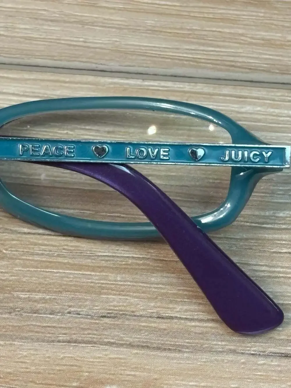 Juicy Couture LOVE ME EUA Violet Blue Full Rim Eyeglasses Frame 125
